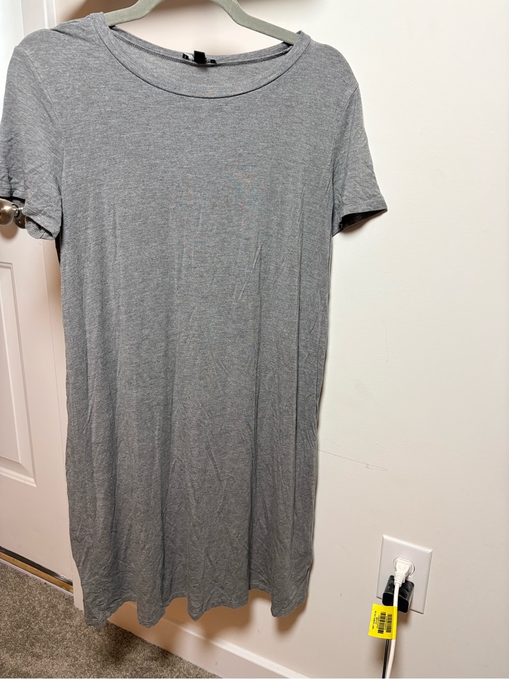 Express Gray Mini T-Shirt Dress